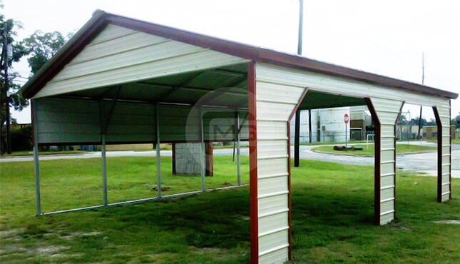 20 x 21 x 9 Carport | 20x21 Metal Carport