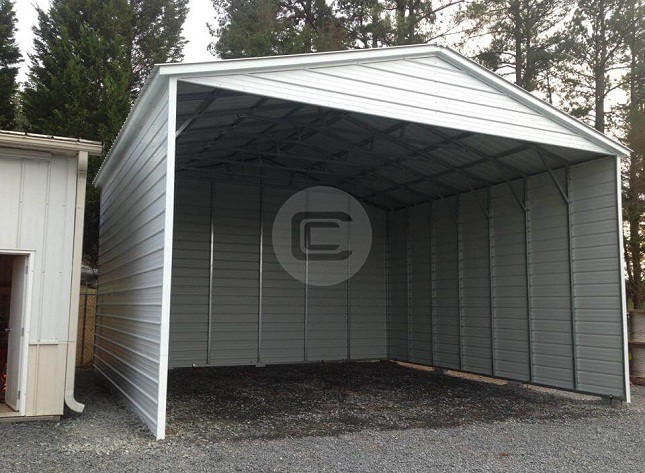 24x26x10 Vertical Roof Metal Carport