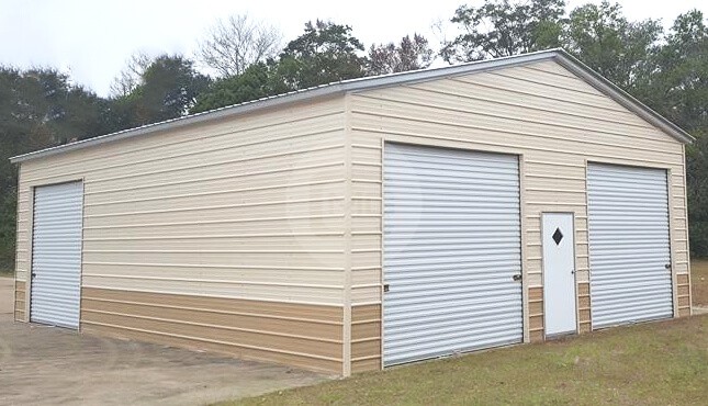 28x40-two-tone-metal-garage