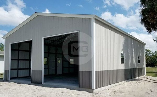 30x46 Metal Garage Steel, How Much Does A Metal Garage Roof Cost