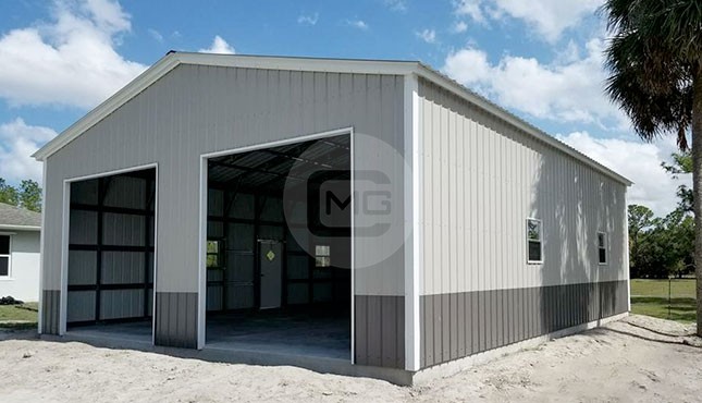 Steel Building Garages - Prefabricated Metal Buildings