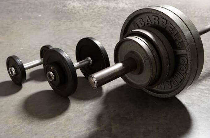 Barbell and Dumbbell weight set