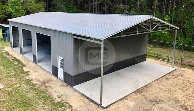 40x80 Vertical Roof Garage