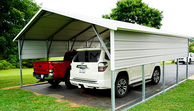 20x21 A-Frame Steel Carport