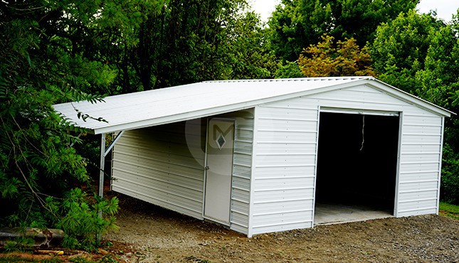 metal lean to roof