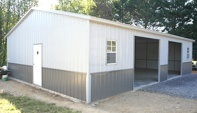 28x41 Side Entry Metal Garage