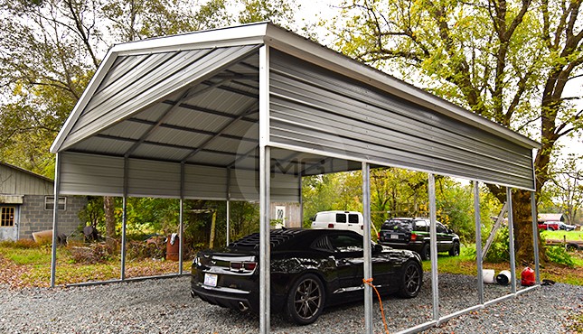 24x26x10 Vertical Roof Metal Carport