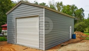 20x31 Vertical Roof Metal Garage