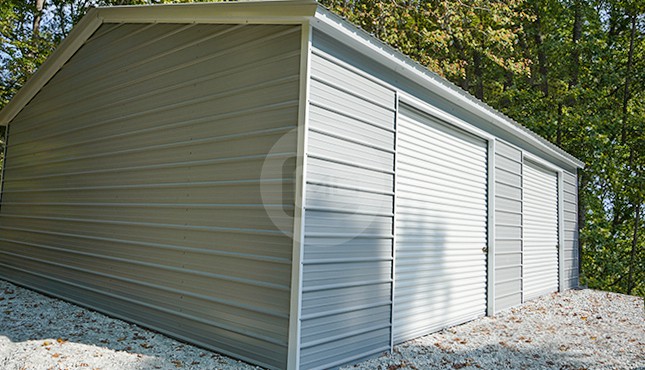 26x36 Two Car Steel Garage