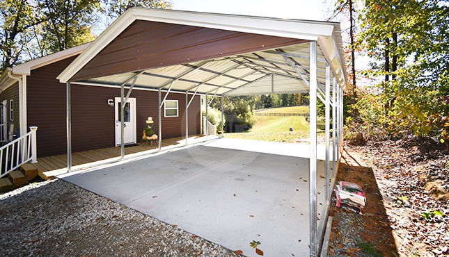 20x26 Vertical Roof Metal Carport