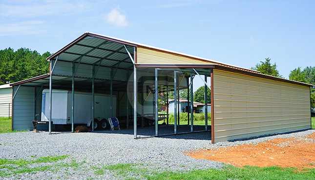 44x46 Vertical Roof Metal Barn