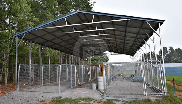 30x60 Metal Covered Shelter
